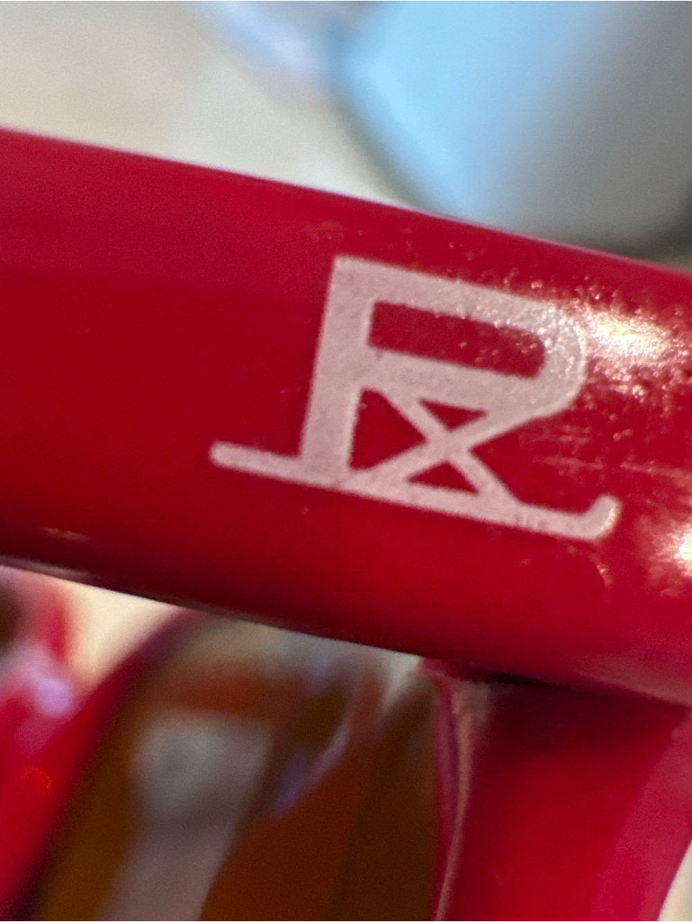 Vuarnet Red Sunglasses Frame with White Logo
